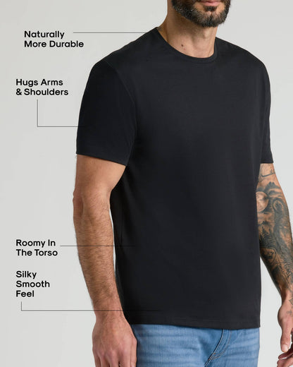 Pima Cotton Blend Crew 2-Pack