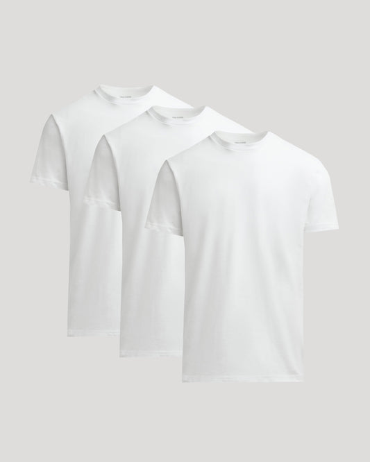 All White Heavyweight Crew 3-Pack