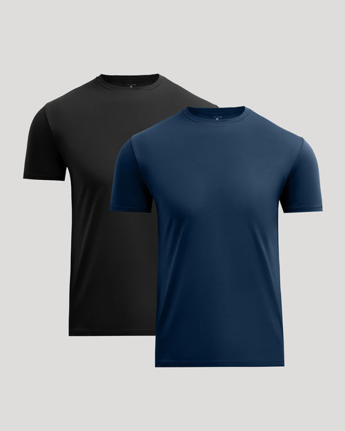 Pima Cotton Blend Crew 2-Pack