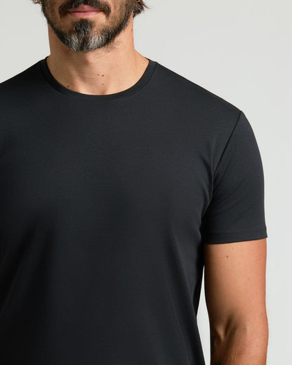 Pima Cotton Blend Curved Hem Crew 7-Pack
