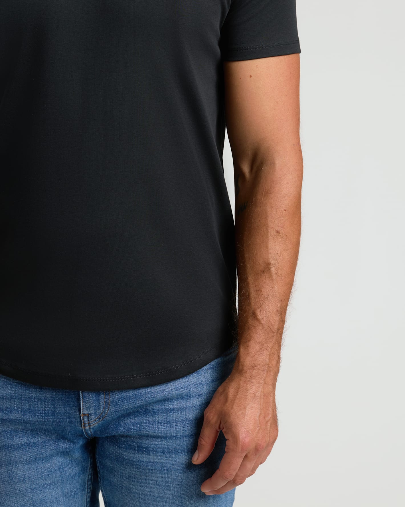 Pima Cotton Blend Curved Hem Crew 7-Pack