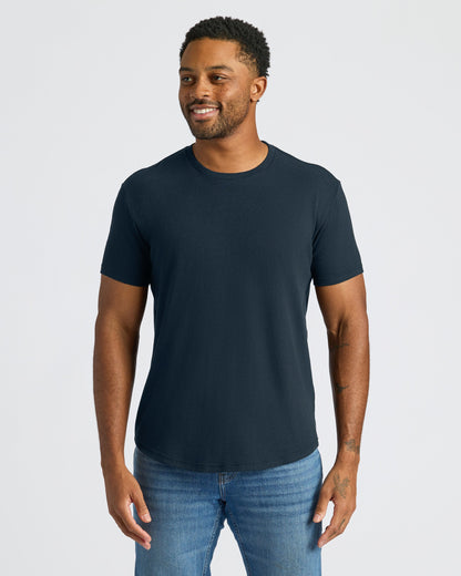 Classic Curved Hem Crew Neck 6-Pack