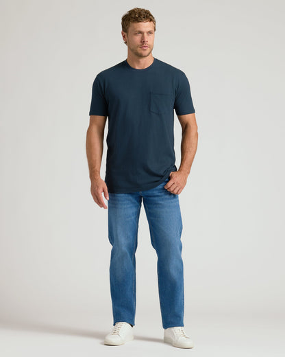 Navy Pocket Crew Tee