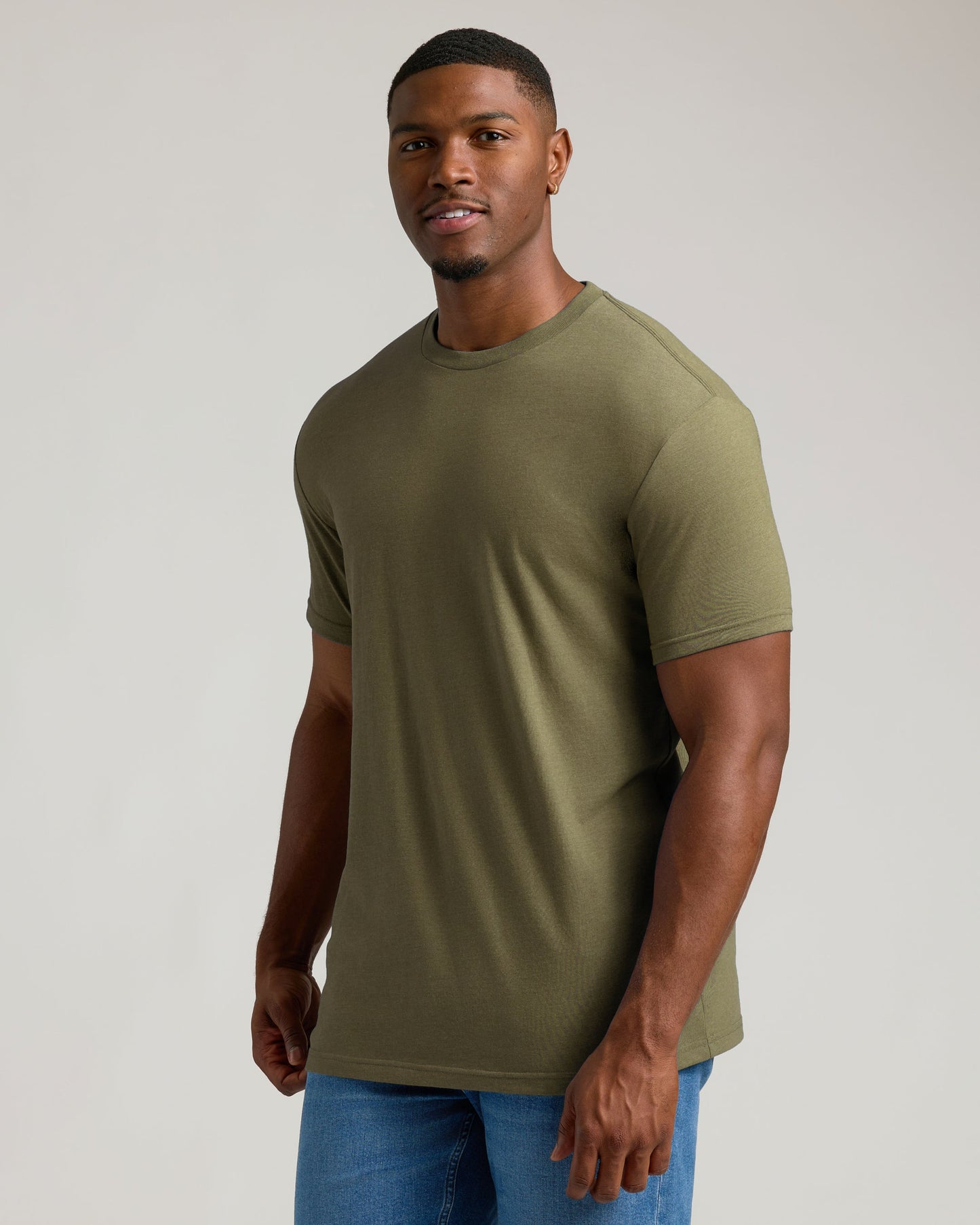 Classic Tall Straight Hem Crew Neck T-Shirt 3-Pack