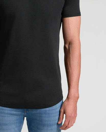 Tall Pima Cotton Blend Curved Hem Crew 4-Pack
