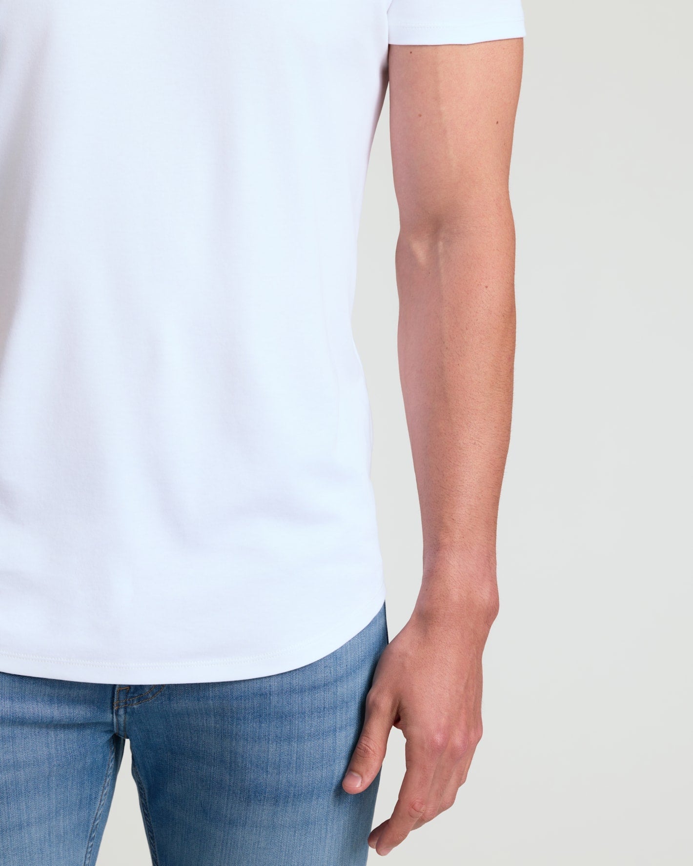 Tall Pima Cotton Blend Curved Hem Crew 4-Pack
