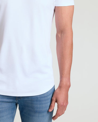 Tall Pima Cotton Blend Curved Hem Crew 4-Pack