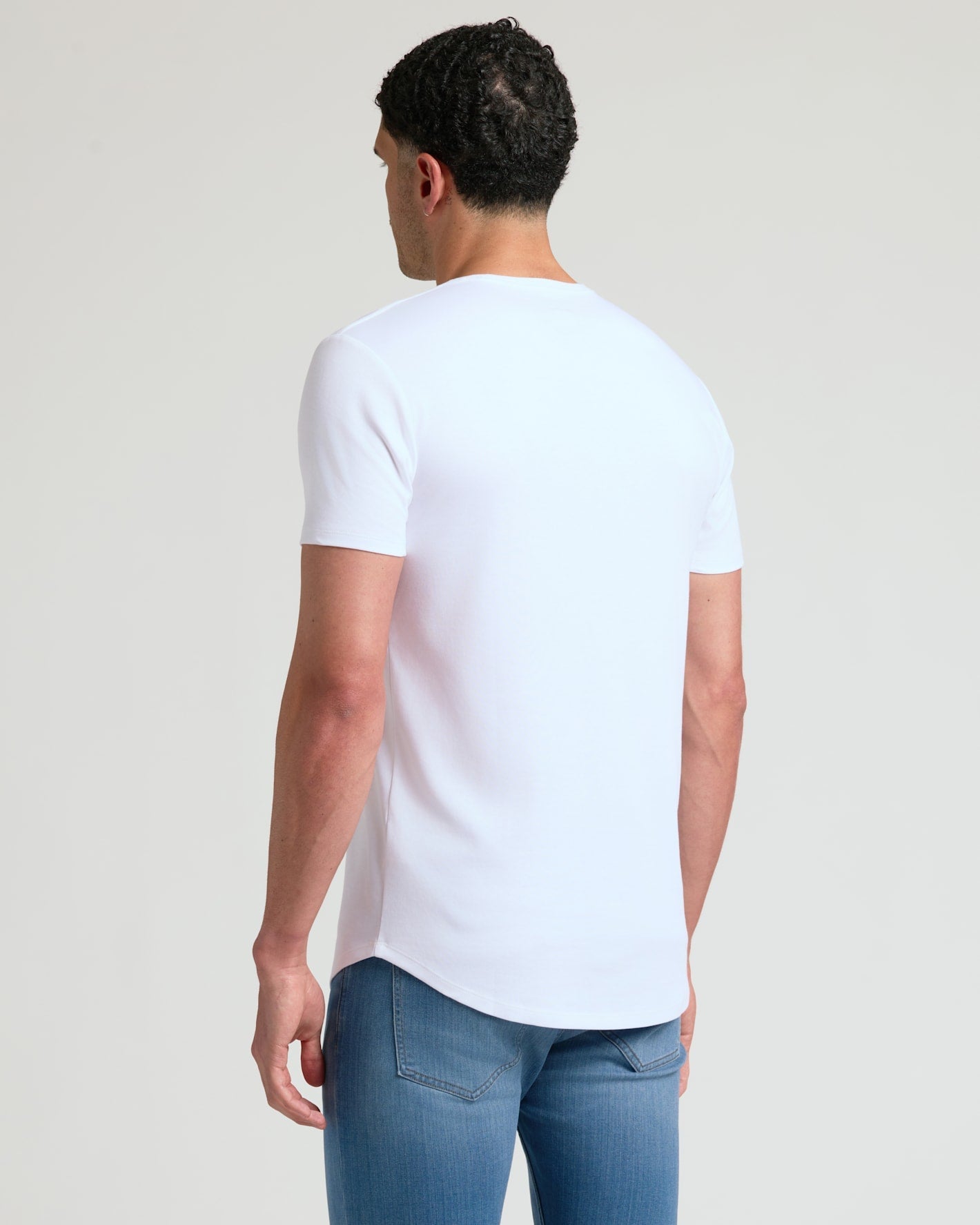 Tall Pima Cotton Blend Curved Hem Crew 7-Pack