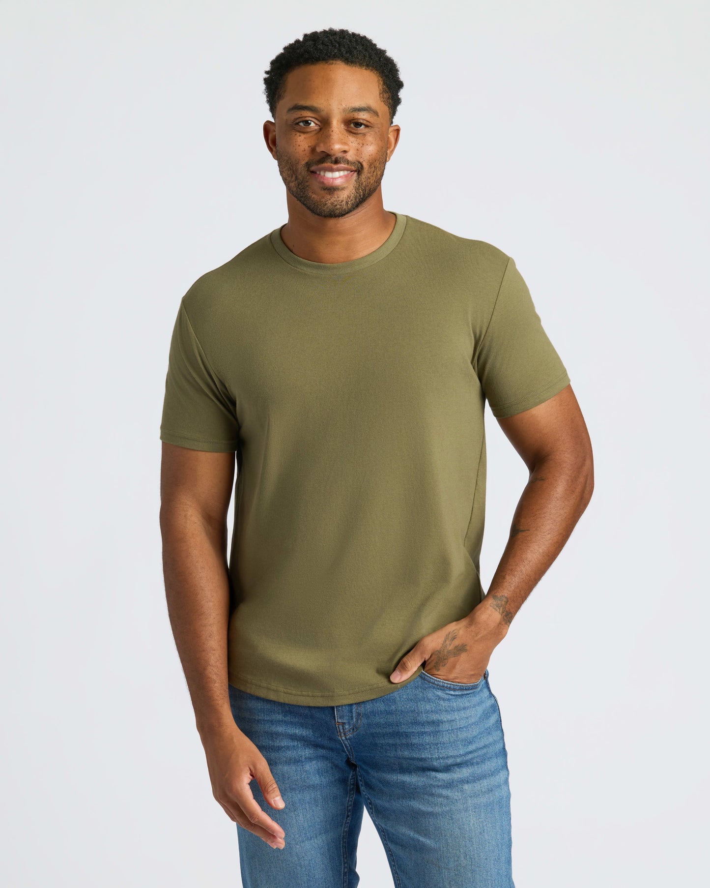 Curved Hem Classic Crew Neck 10-Pack